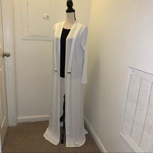 Never been used white long duster